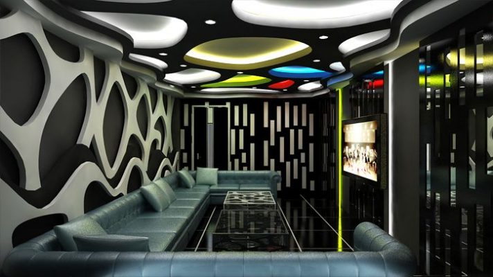 Mẫu thiết kế nội thất phòng karaoke hiện đại phong cách quán Bar 3